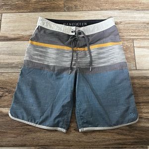 Hang-ten boys blue patterned swim shorts